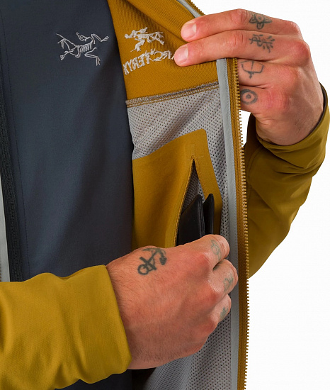 Куртка мужская Arcteryx Gamma LT Hoody Yukon - Фото 6 большая