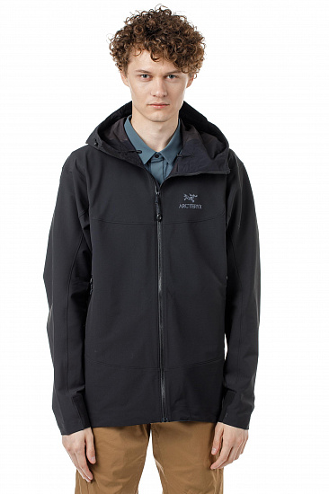 Куртка мужская Arcteryx Gamma LT Hoody Black - Фото 2 большая