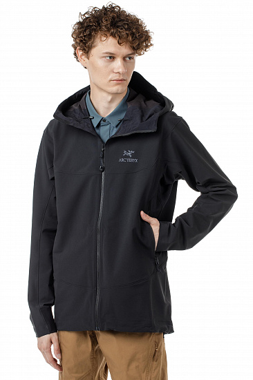 Куртка мужская Arcteryx Gamma LT Hoody Black - Фото 3 большая