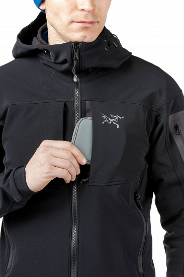 Куртка мужская Arcteryx Gamma MX Hoody Blackbird - Фото 6 большая