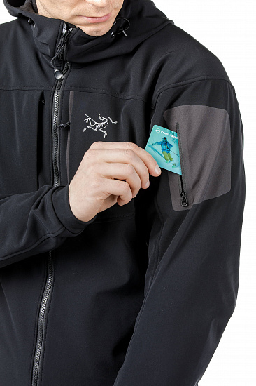 Куртка мужская Arcteryx Gamma MX Hoody Blackbird - Фото 7 большая