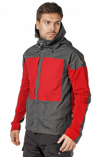 Куртка мужская Fjallraven Keb Stone Grey-Lava - Фото 4 большая