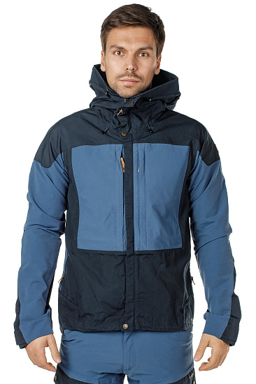 Куртка мужская Fjallraven Keb Dark Navy/Uncle Blue - Фото 3 большая