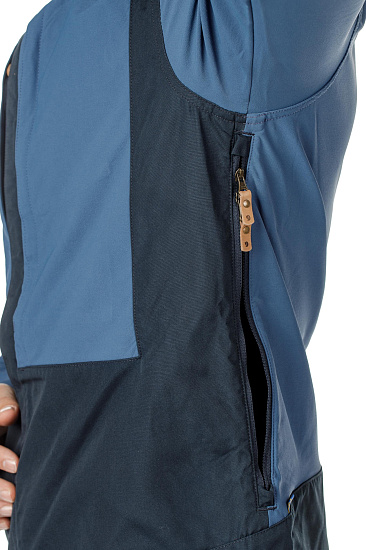 Куртка мужская Fjallraven Keb Dark Navy/Uncle Blue - Фото 7 большая