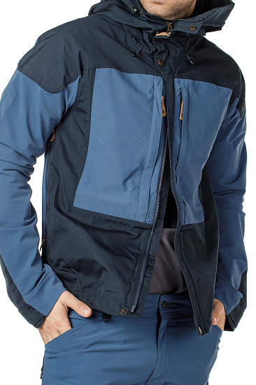 Куртка мужская Fjallraven Keb Dark Navy/Uncle Blue - Фото 8 большая