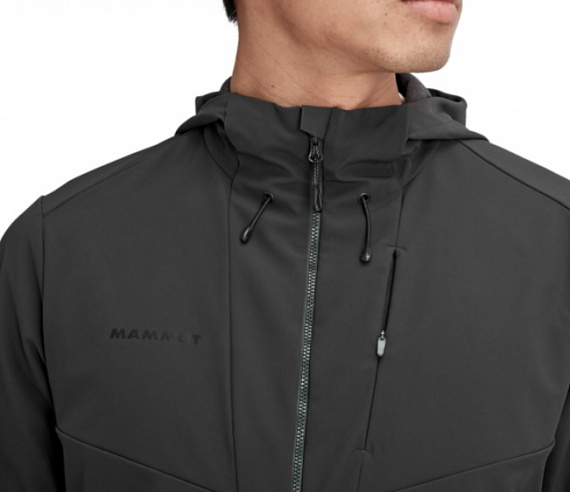 Куртка мужская Mammut Sapuen So Hooded Phantom - Фото 6 большая