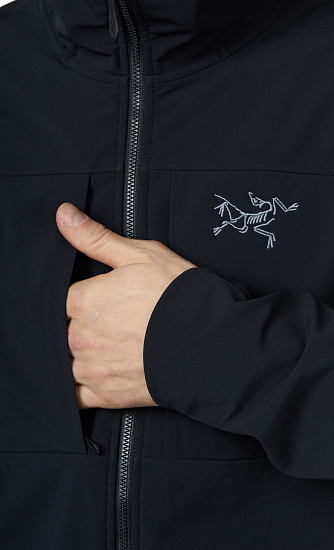 Куртка мужская Arcteryx Gamma MX Hoody Black - Фото 7 большая