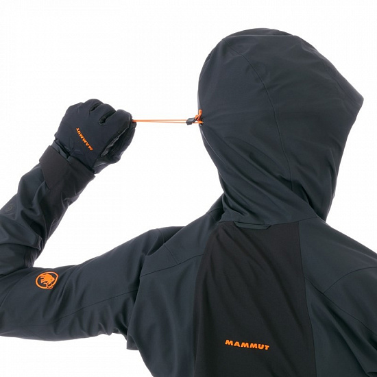 Куртка мужская Mammut Eisfeld Guide SO Hooded Black - Фото 6 большая