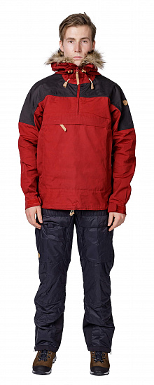 Куртка мужская Fjallraven Singi Anorak Red Oak-Dark Grey - Фото 3 большая