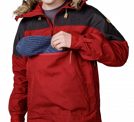 Куртка мужская Fjallraven Singi Anorak Red Oak-Dark Grey - Фото 8 большая