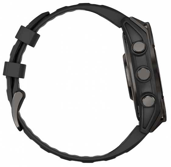 Часы Garmin Fenix 8 51мм Amoled Sapphire Carbon Gray DLC Titanium with Black/Pebble Gray Silicone - Фото 5 большая