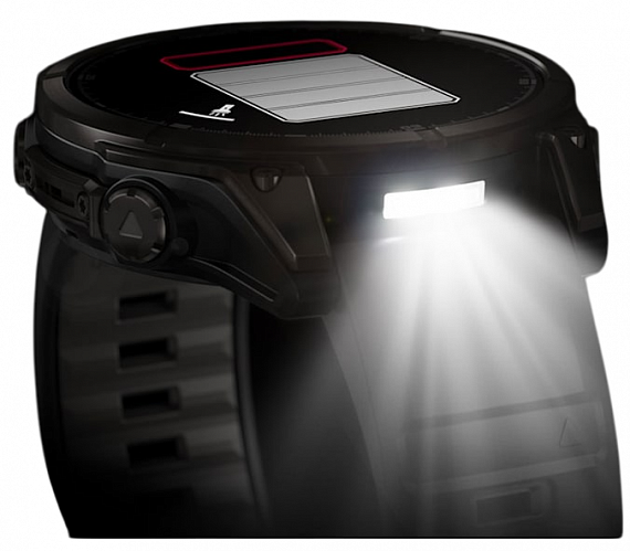 Часы Garmin Fenix 8 51мм Amoled Sapphire Carbon Gray DLC Titanium with Black/Pebble Gray Silicone - Фото 10 большая