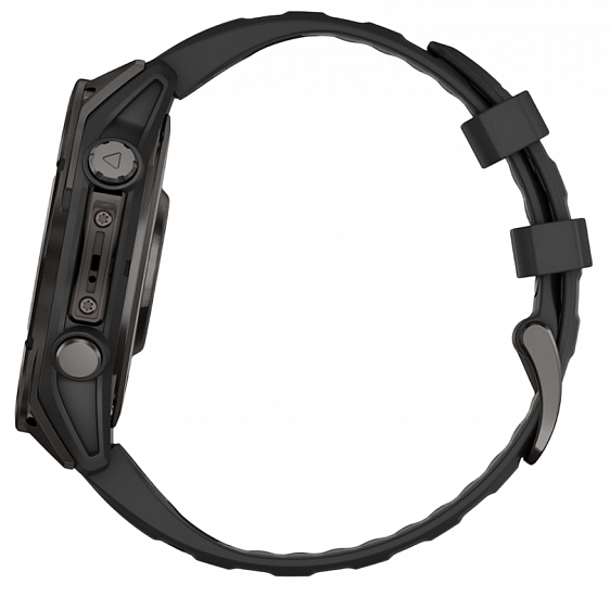Часы Garmin Fenix 8 51мм Amoled Sapphire Carbon Gray DLC Titanium with Black/Pebble Gray Silicone - Фото 11 большая
