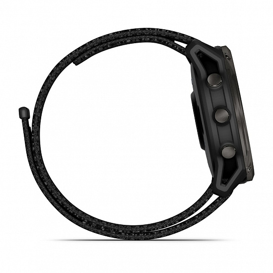 Часы Garmin Enduro 3 51мм Sappheire Solar Carbon Gray DLC Titanium with Black Ultrafit Nylon Strap - Фото 5 большая