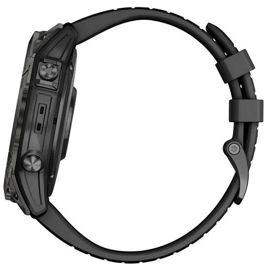 Часы Garmin Fenix 7X Pro Sapphire Solar Edition (Carbon Gray DLC Titanium Black Band) - Фото 7 большая