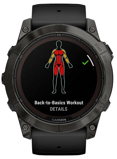 Часы Garmin Fenix 7X Pro Sapphire Solar Edition (Carbon Gray DLC Titanium Black Band) - Фото 9 большая