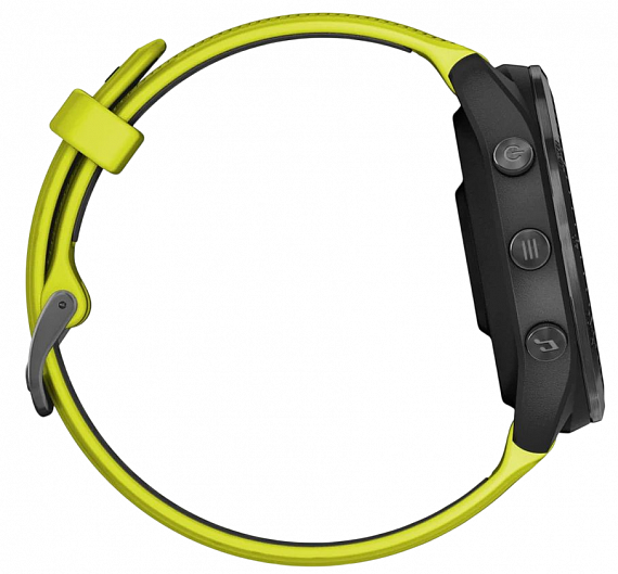 Часы Garmin Forerunner 965 (Carbon Grey DLC Titanium Bezel/Black Case and Amp Yellow/Black Silicone) - Фото 4 большая