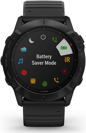 Часы Garmin Fenix 6X Pro Black - Фото 7 большая