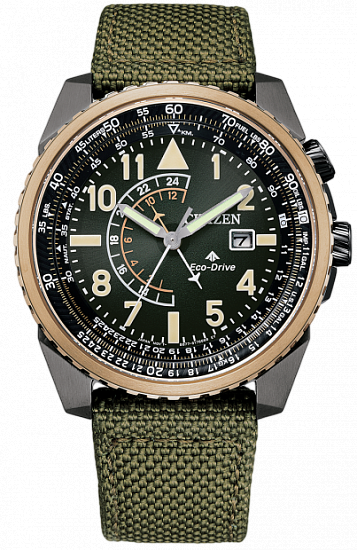 Часы Citizen BJ7136-00E Зелёный - Фото 1 большая
