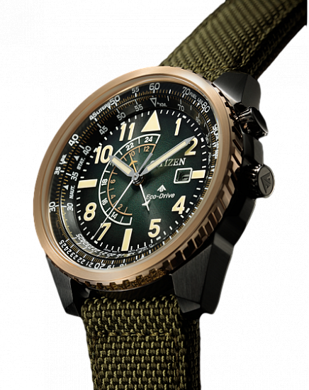 Часы Citizen BJ7136-00E Зелёный - Фото 4 большая