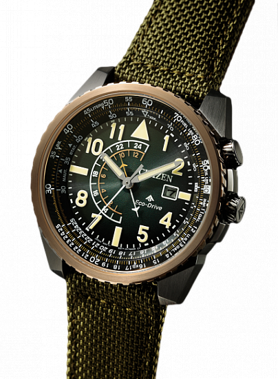 Часы Citizen BJ7136-00E Зелёный - Фото 5 большая