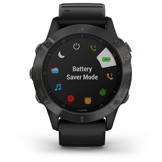 Часы Garmin Fenix 6 Sapphire Gray/Black - Фото 6 большая