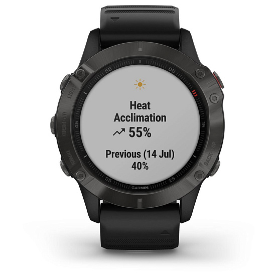 Часы Garmin Fenix 6 Sapphire Gray/Black - Фото 8 большая