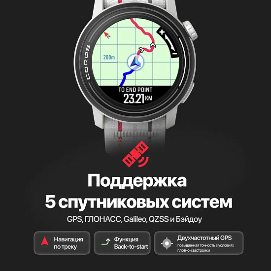 Часы Coros Pace 3 GPS Chalk - Фото 7 большая