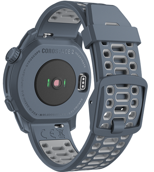 Часы Coros Pace 2 Premium GPS Blue Steel w/Silicone Band - Фото 5 большая