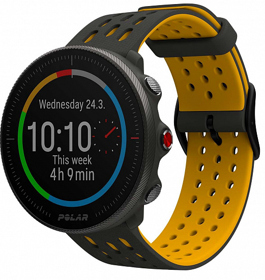 Часы Polar Vantage M2 Grey/Yellow - Фото 1 большая