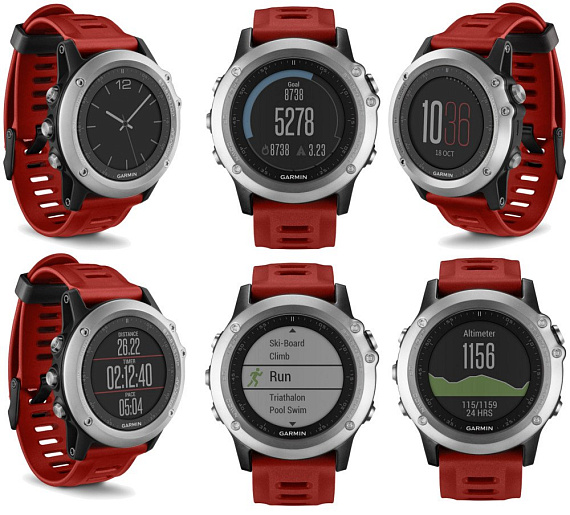 Часы Garmin Fenix 3 Silver - Фото 3 большая