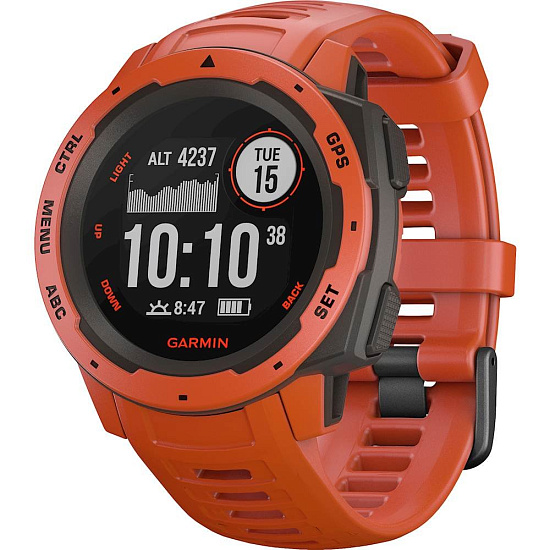 Часы Garmin Instinct Flame Red - Фото 1 большая
