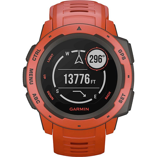 Часы Garmin Instinct Flame Red - Фото 3 большая