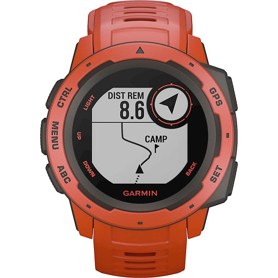 Часы Garmin Instinct Flame Red - Фото 4 большая