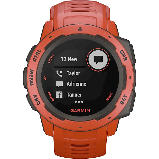 Часы Garmin Instinct Flame Red - Фото 6 большая