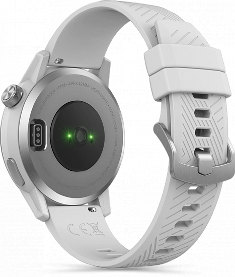 Часы Coros Apex Premium Multisport GPS 42 mm White/Silver - Фото 2 большая