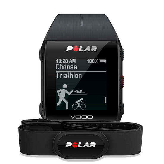 Часы Polar V800 HR Black - Фото 1 большая
