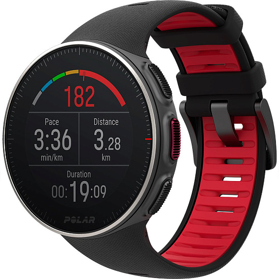 Часы Polar Vantage V Titan Black/Red - Фото 1 большая