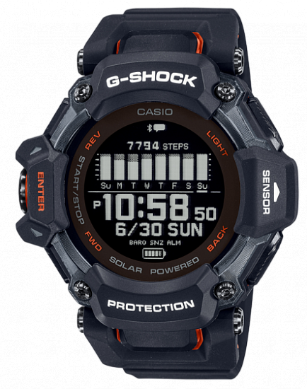 Часы Casio G-Shock GBD-H2000-1ADR Black/Orange - Фото 1 большая