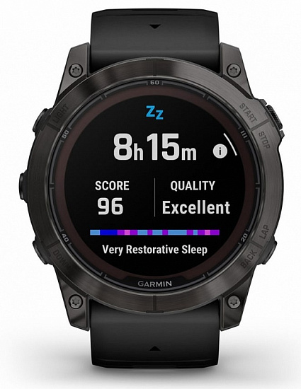 Часы Garmin Fenix 7X Pro Sapphire Solar Edition Carbon Gray DLC Titanium/Black Band - Фото 21 большая