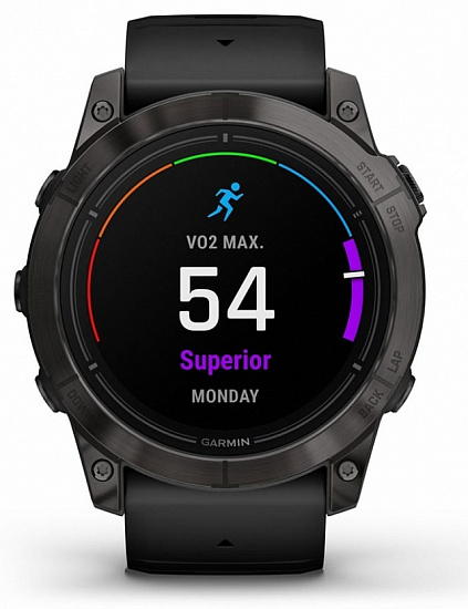 Часы Garmin Epix Pro (Gen 2) Sapphire Edition 51мм Carbon Gray DLC Titanium/Black Band - Фото 2 большая