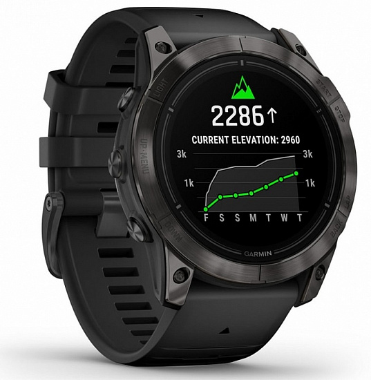 Часы Garmin Epix Pro (Gen 2) Sapphire Edition 51мм Carbon Gray DLC Titanium/Black Band - Фото 3 большая