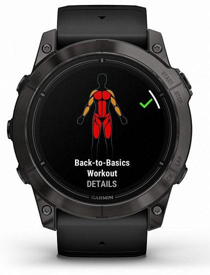 Часы Garmin Epix Pro (Gen 2) Sapphire Edition 51мм Carbon Gray DLC Titanium/Black Band - Фото 10 большая