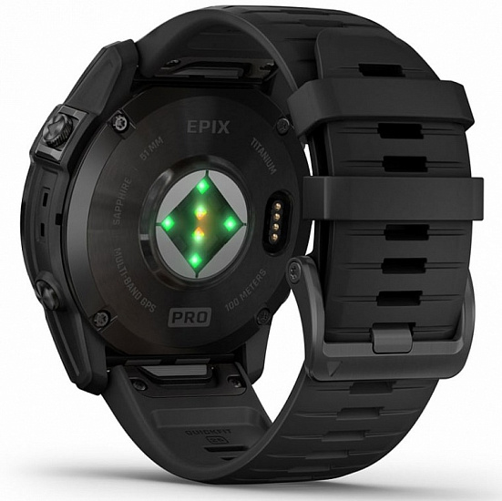 Часы Garmin Epix Pro (Gen 2) Sapphire Edition 51мм Carbon Gray DLC Titanium/Black Band - Фото 11 большая