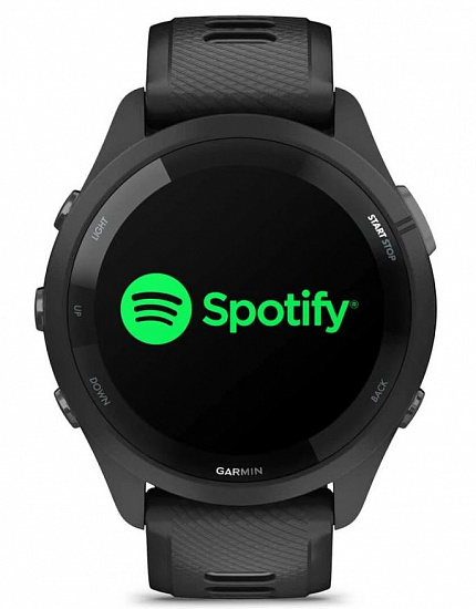 Часы Garmin Forerunner 265 Black Bezel/Case with Black/Powder Gray Silicone Band - Фото 5 большая
