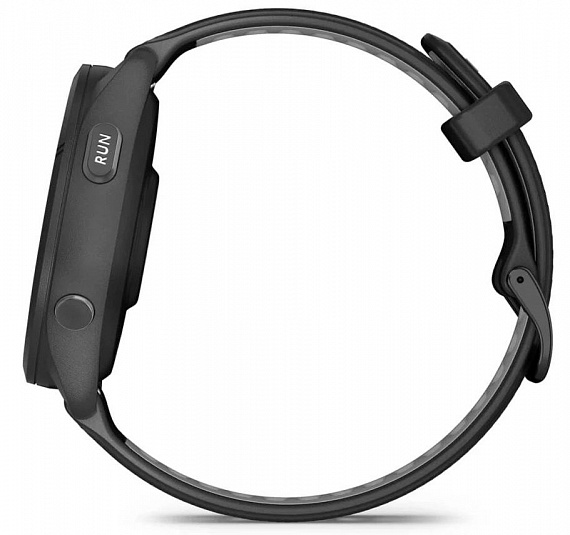Часы Garmin Forerunner 265 Black Bezel/Case with Black/Powder Gray Silicone Band - Фото 7 большая