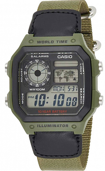 Часы Casio AE-1200WHB-3BVDF - Фото 1 большая