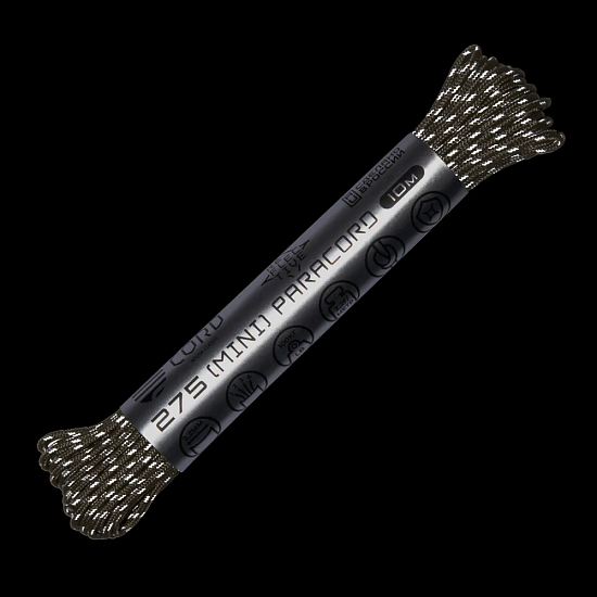 Паракорд Cord 275 Мини 10м световозвращающий Coyote - Фото 2 большая