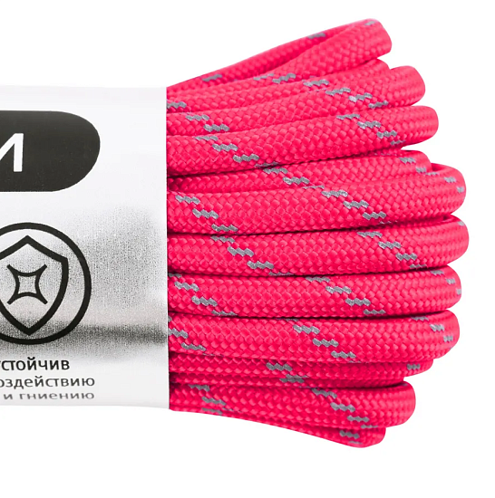 Паракорд Cord 550 10м световозвращающий Neon pink - Фото 2 большая