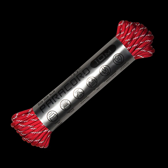 Паракорд Cord 550 10м световозвращающий Neon pink - Фото 3 большая